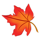 Maple Leaf red-orange
