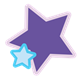 Blue and Purple Stars two