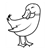 Standing Mallard Duck Line PDF