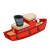Red Tugboat Color PNG