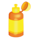 Juice Bottle orange and yellow