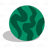 Two-Toned Green Marble