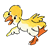 One Yellow Duckling Color PNG