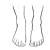 Two Feet Line PNG