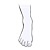 Right Foot Line PNG