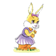 Girl Bunny with purple bow