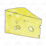 Wedge of Yellow Cheese