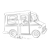 US Mail Truck Line PNG