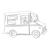 US Mail Truck Line PNG