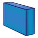 Long Blue Block rectangular