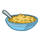 Blue Bowl of Cereal with spoon