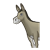 Gray Donkey Color PNG