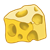 Chunk of Yellow Cheese Color PNG