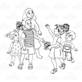 Group of Five Children