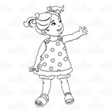Girl in Polka-Dot Dress