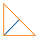 Orange Right Triangle with blue dissection