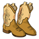 Cowboy Boots brown with tan design