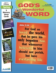 God's Wonderful Word Primary Memory Verse Visuals