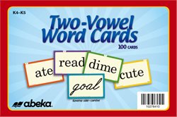 Two-Vowel Word Cards