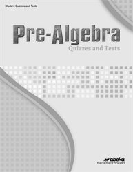 Pre-Algebra Quiz and Test Book