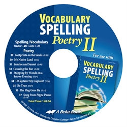 Vocabulary, Spelling, and Poetry II CD (Replacement)