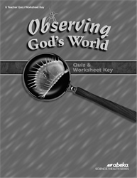 Observing God's World Quiz and Worksheet Key