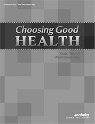 Choosing Good Health Quiz, Test, and Worksheet Key