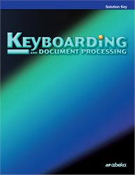 Keyboarding &#38; Document Processing Solution Key