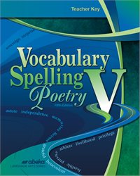 Vocabulary, Spelling, Poetry V Teacher  Key