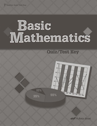 Basic Mathematics Quiz and Test Key