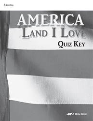 America: Land I Love Quiz Key
