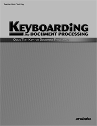 Document Processing Quiz and Test Key
