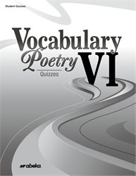 Vocabulary, Poetry VI Quiz Book