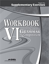 Workbook VI Supplementary Exercises Teacher Key