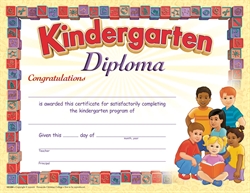 K Graduation Diploma Style A Children (Package of 25)