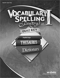 Vocabulary, Spelling, Poetry I Quiz Key