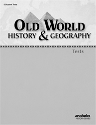 Old World History and Geography Test Book (Unbound)