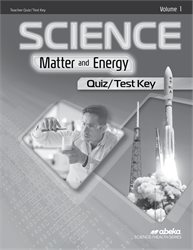 Science: Matter and Energy Quiz and Test Key Volume 1