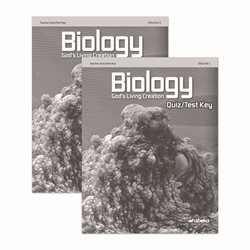 Biology Quiz and Test Key Volumes 1 and 2
