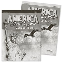 America: Land I Love Quiz and Test Book Volumes 1 and 2