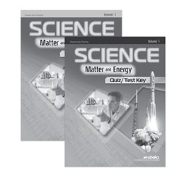 Science: Matter and Energy Quiz and Test Key Volumes 1 and 2