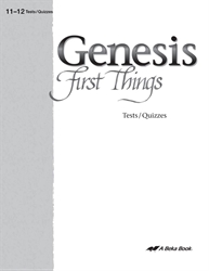 Genesis: First Things Test, Quiz, and Review Book