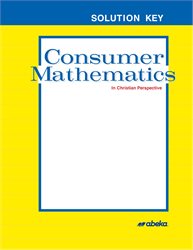Consumer Mathematics Solution Key