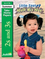Little Feet Walk His Way 2s &#38; 3s Take-Home Papers