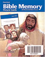 Preschool Miniature Bible Memory Picture Cards