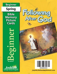 Following After God Beginner Mini Bible Memory Picture Cards