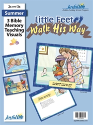 Little Feet Walk His Way 2s &#38; 3s Bible Memory Verse Visuals