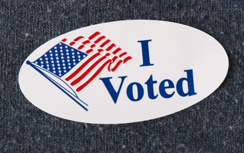 I voted