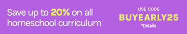Save up to 20% on all homeschool curriculum!