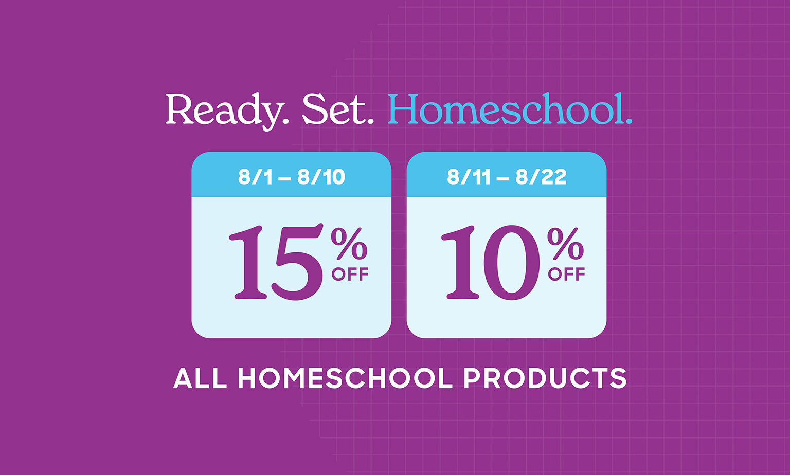 Homeschool Discount
